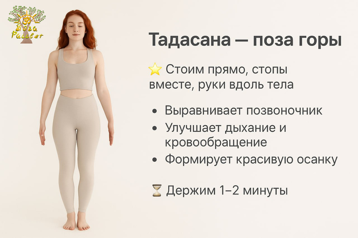 Тадасана — поза горы