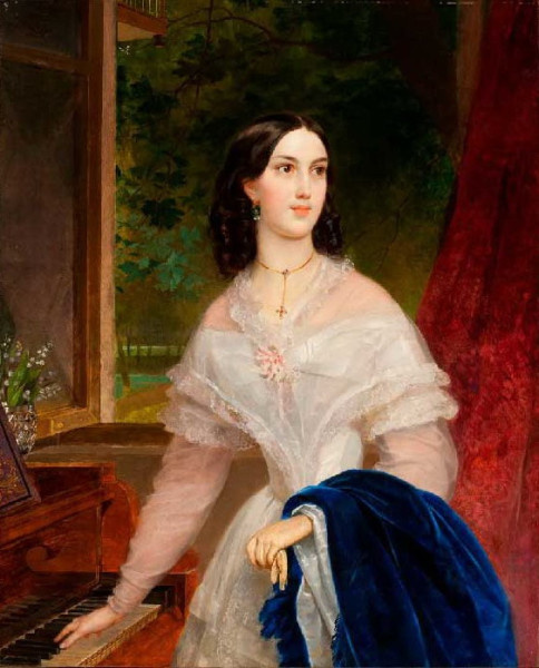 К.П.Брюллов. Портрет Э. Тимм. 1838