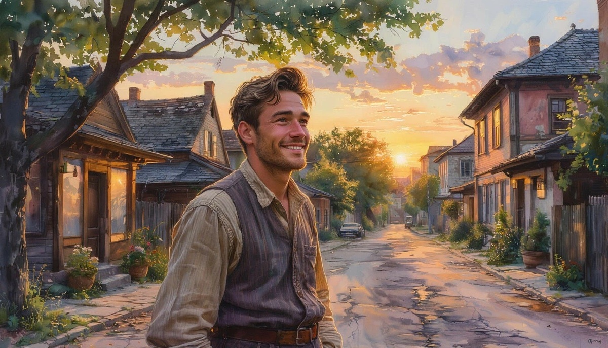 Повесть «Перед восходом солнца» повествует о моменте, когда герой находится на пороге нового дня — буквально и метафорически.