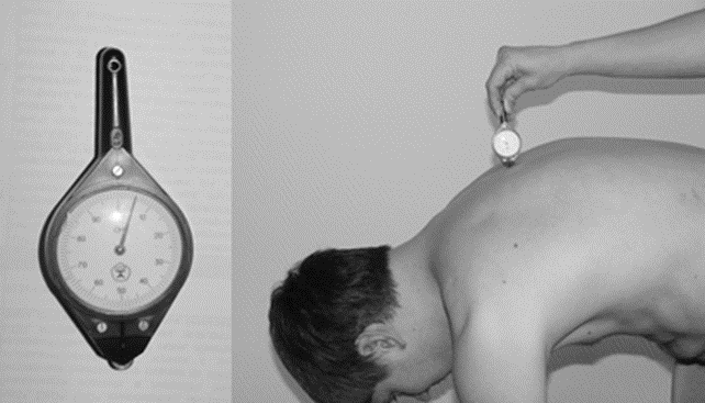  Рисунок. Внешний вид картографического курвиметра и методика измерения