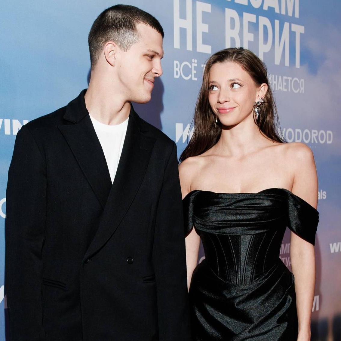    Гриша Верник и Полина Гухман. Фото: Telegram @gr_vernik