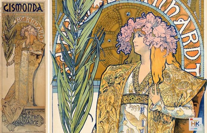 Афиша художника Альфонса Мухи «Жисмонда» 