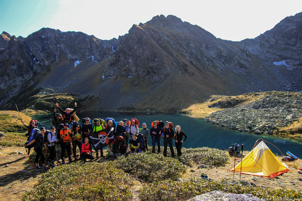 Наша группа у Загеданских озёр