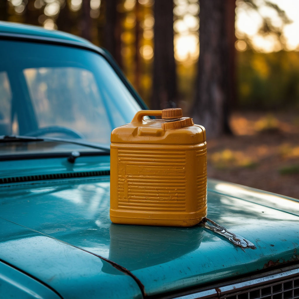 Канистра с моторные маслом (нейросеть)