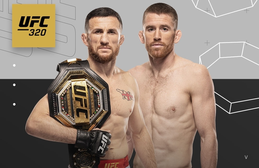 Постер  бою Кори Сэндхэгена и Мераба Двалишвили