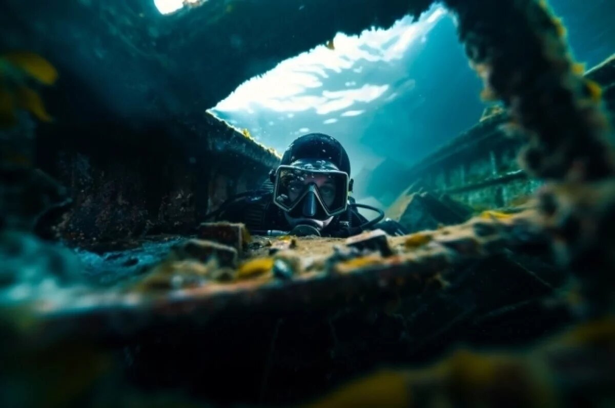    В Греции дайверы подняли предметы с затонувшего более ста лет назад судна