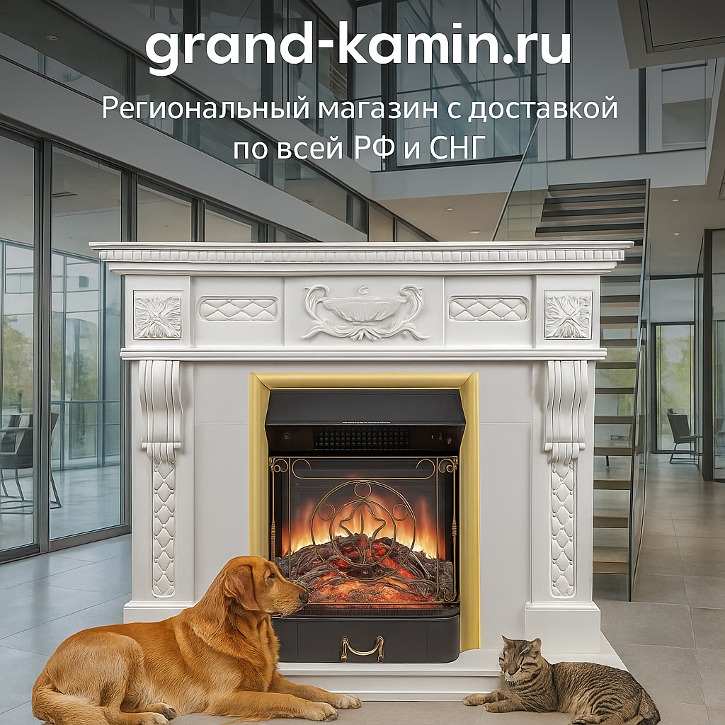    Электрический каминокомплект Corsica и Majestic FX M Brass: Создайте Уют и Эстетику в Каждом Доме Kamin