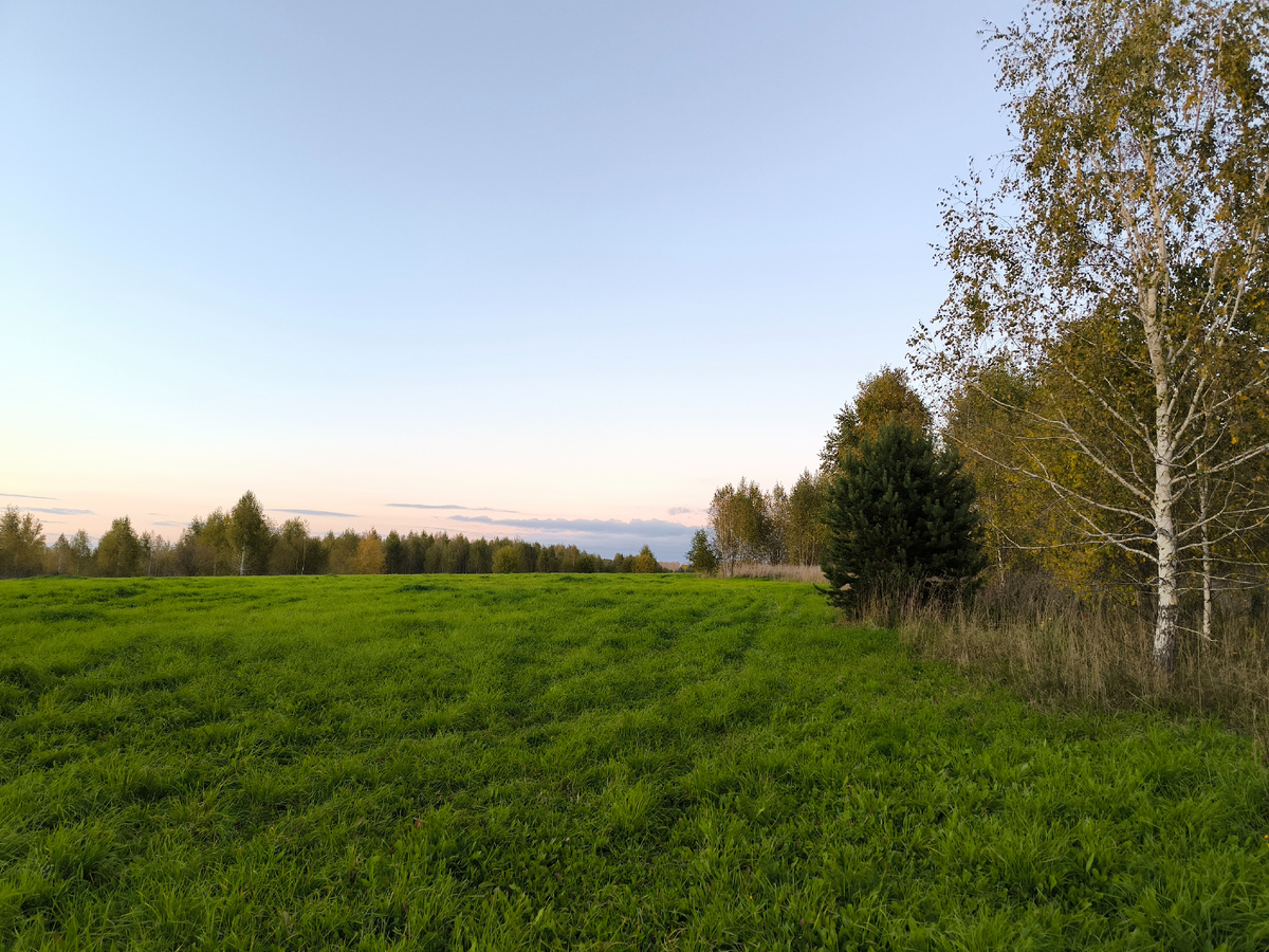 Ясное небо позволяет гулять позже захода солнца