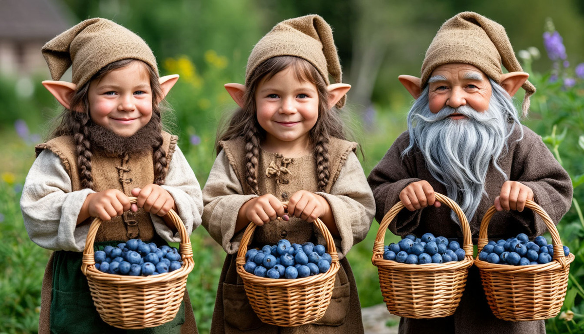 Они собирали чернику.