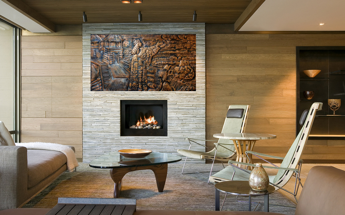 Чеканка . "Плач Ярославны" . Медь. 57х108. Иркутск