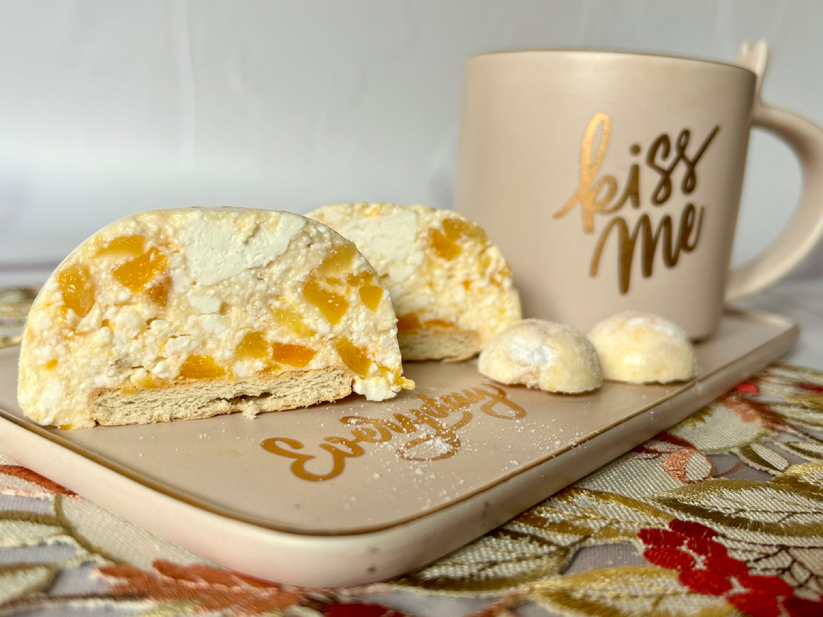 Десерт с желатином и фруктами