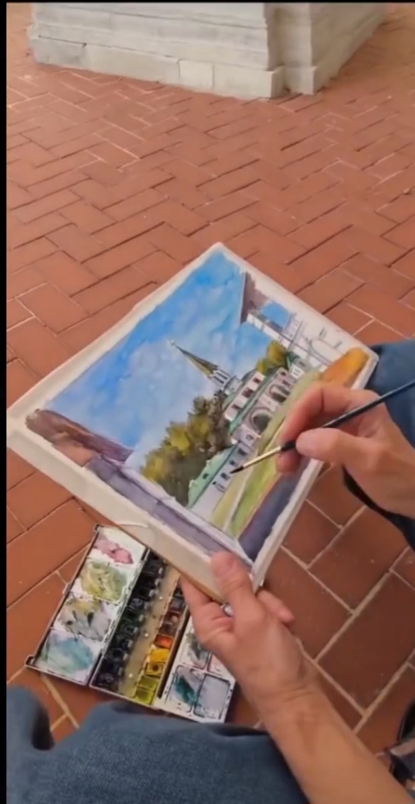 Какая фантастически живая акварель!