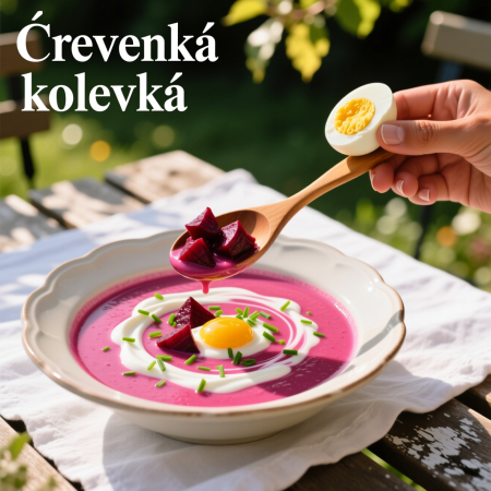 Свекольный суп (Červená polévka / Червена поливка)