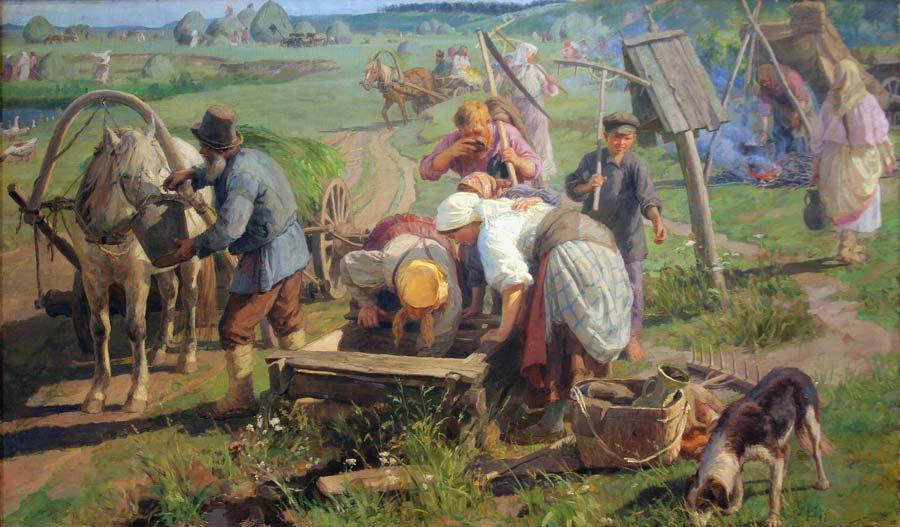  Ф. В. Сычков "Возвращение с сенокоса". 1911.