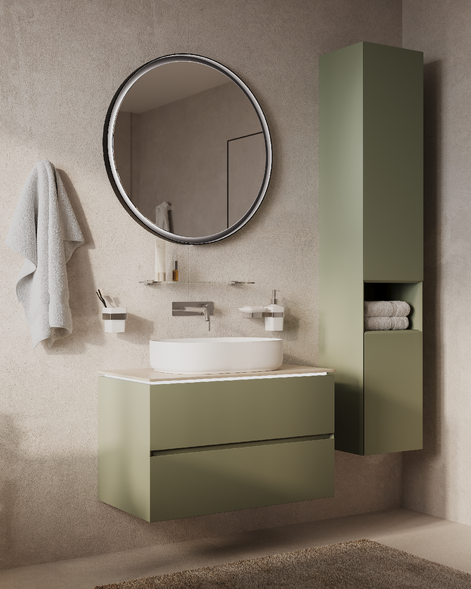 Тумба под раковину Allen Brau Infinity 85 1.21001.CGM олива матовый в Москве