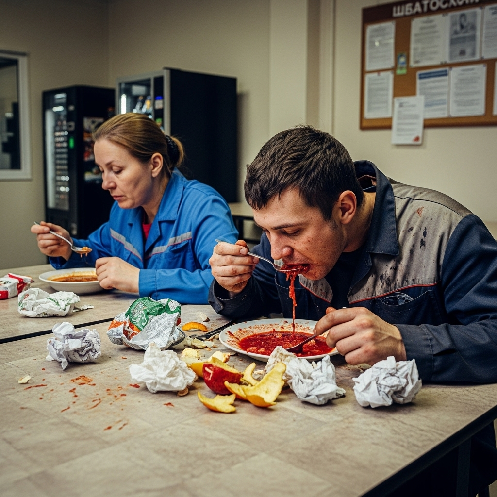 Офисный обед — это не просто приём пищи, а маленький социальный ритуал, который помогает выстраивать отношения, снижать стресс и даже делать работу приятнее (но это не точно).