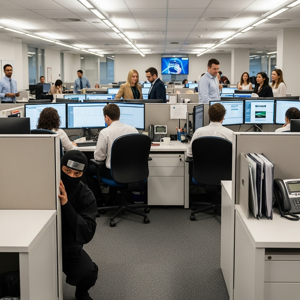 Где ниндзя на фото?)