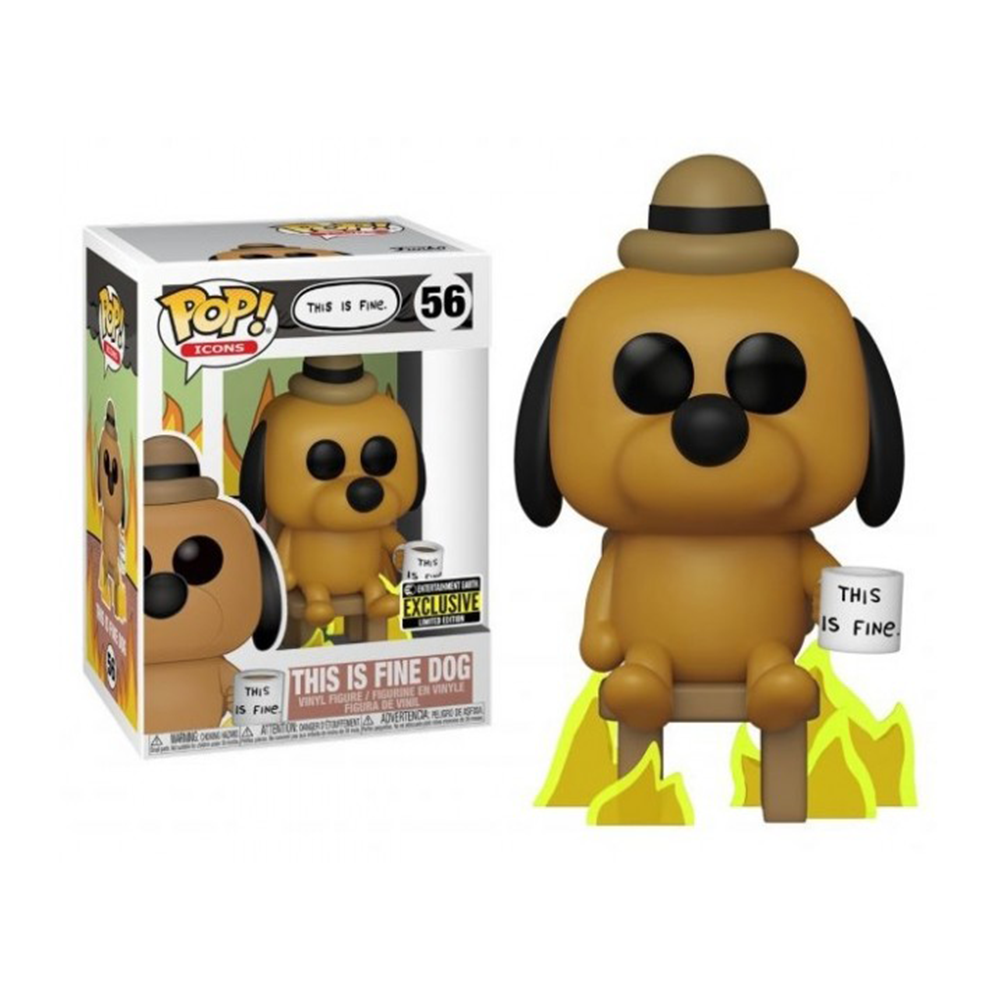 Funko Pop! Фигурка Собака из мема "This is fine"