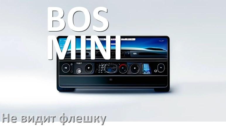 
Почему магнитола BOS-MINI не видит флешку и не читает