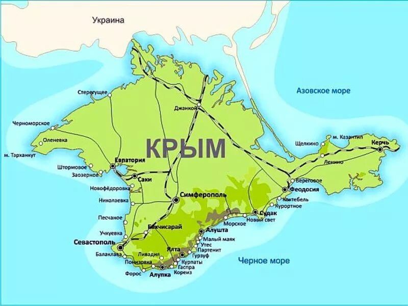 Карта Крыма 
