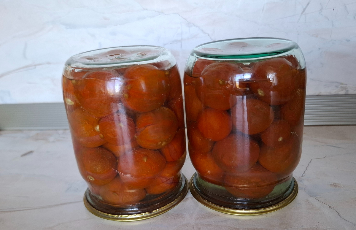 Сладкие помидорки без уксуса