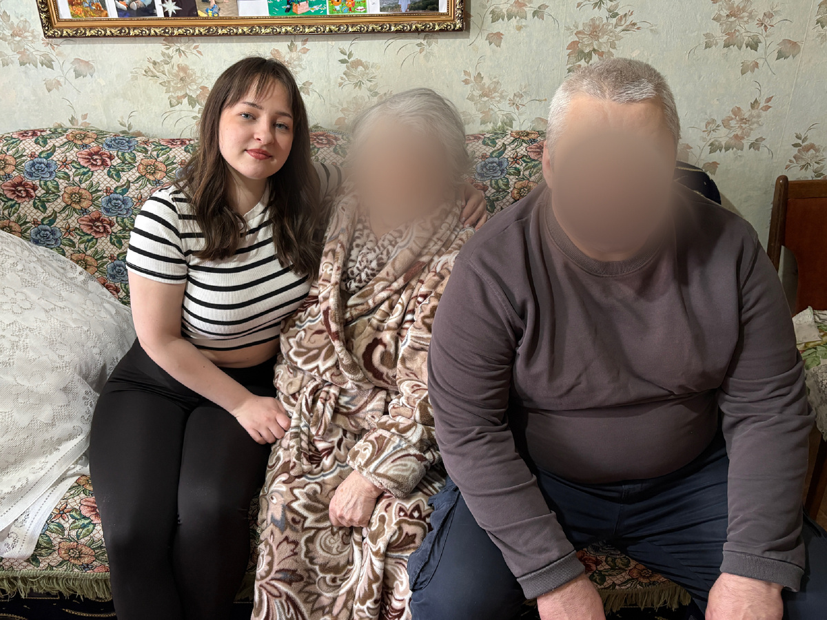 Я с папой и бабулей