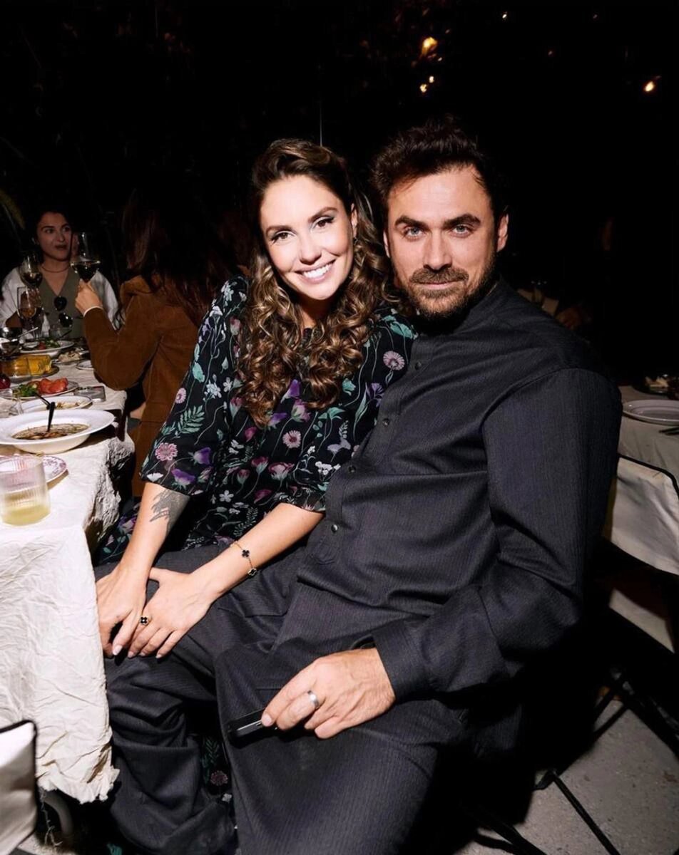    Агата Муцениеце и Пётр Дранга. Фото: Telegram-канал Sarafannoe Radio