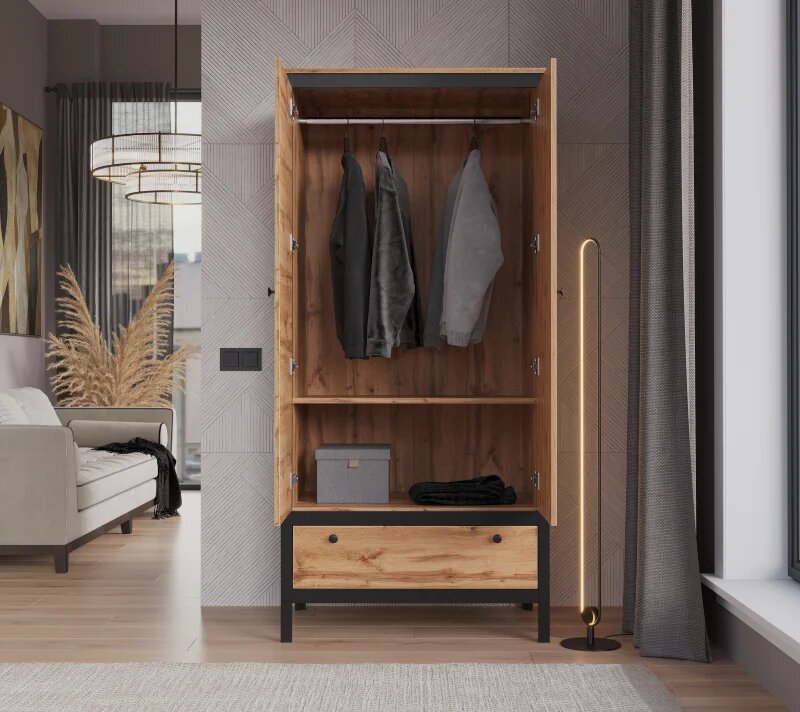 Шкаф Loft дуб вотан SZF2D1S