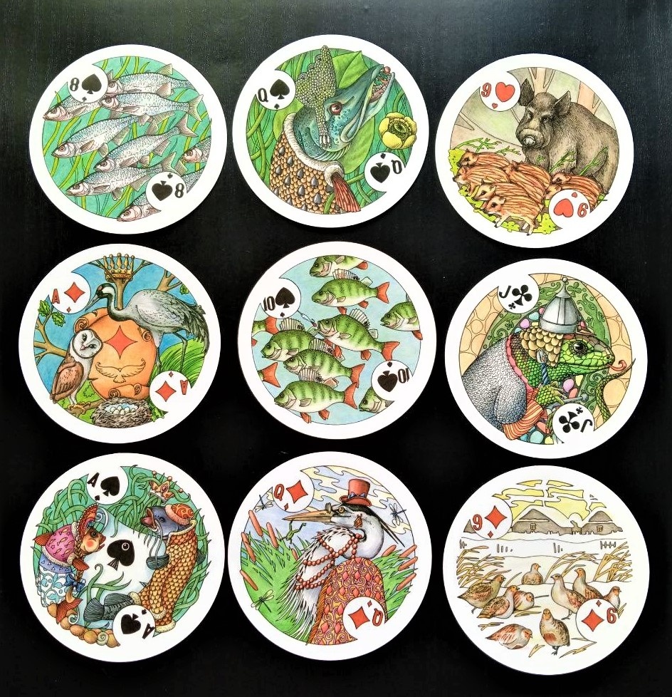 Ответ смотрим на колоде от худ. А. Еррашова