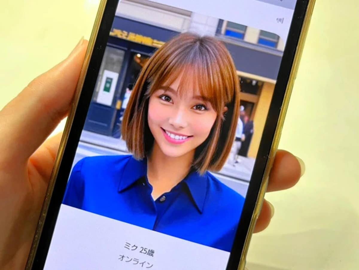    Чат-бот на основе ИИ Мику /© Chiharu Shimoda, The Asahi Shimbun