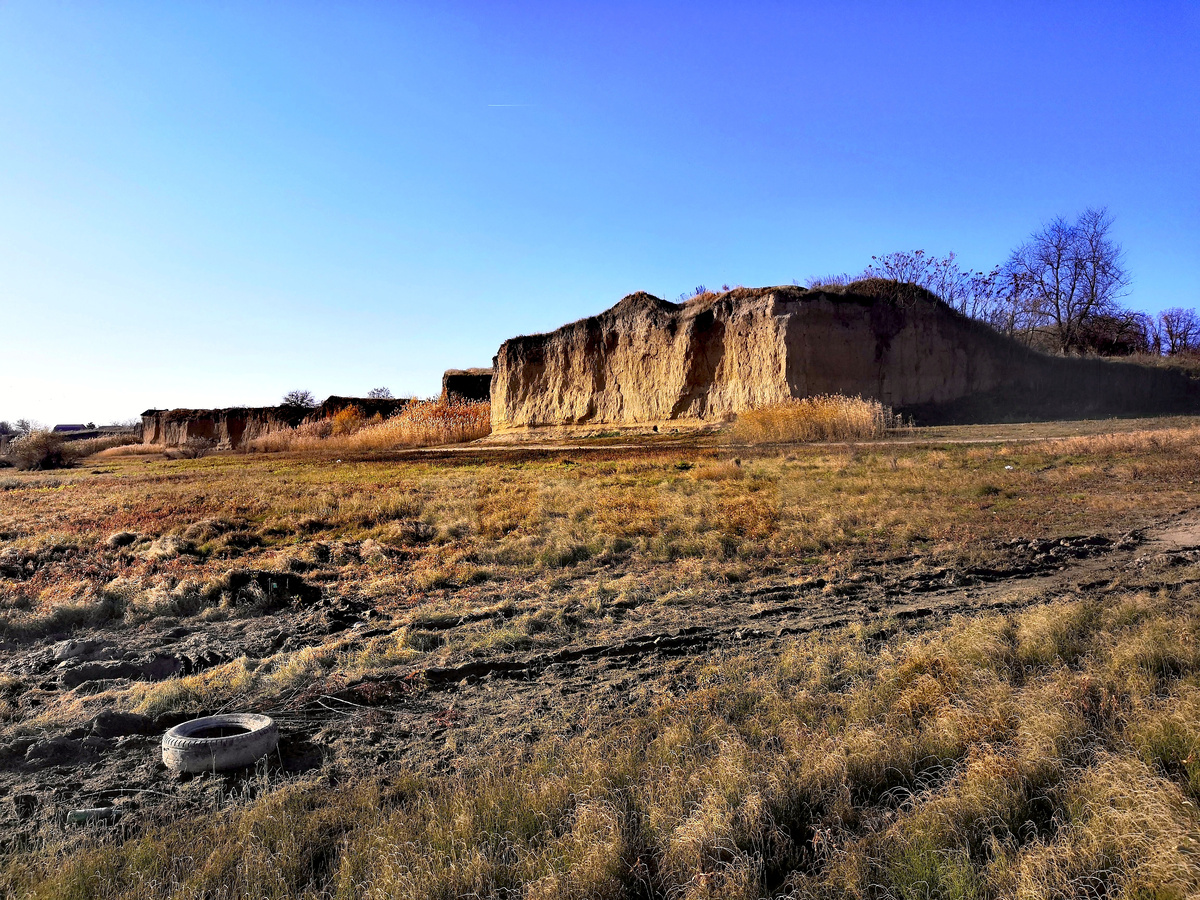 Правый берег реки Кубань в станице Старокорсунская. Фото автора