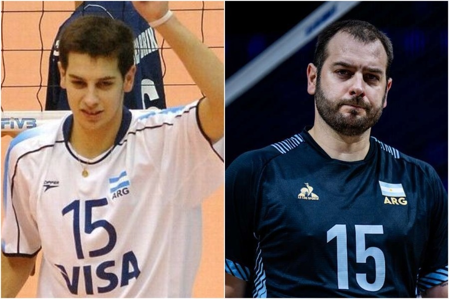    Лучано де Чекко на ЧМ-2006 и ЧМ-2025 / фото: volleyballworld.com