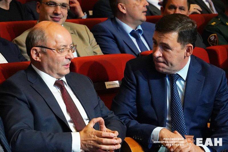    ЕАН / Юрий Капустин. Бывшие свердловские губернаторы Александр Мишарин и Евгений Куйвашев