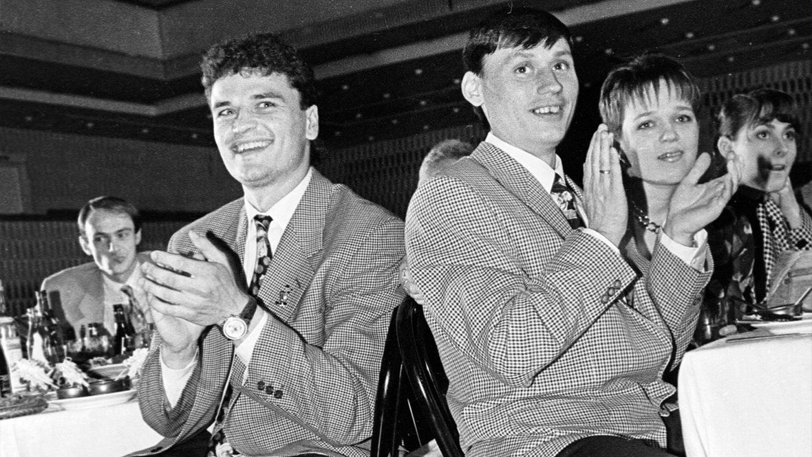    Юрий Никифоров и Илья Цымбаларь.Александр Федоров