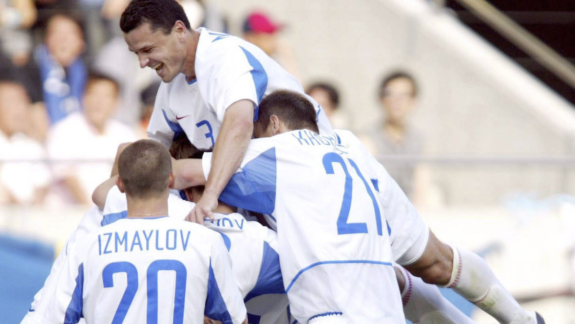    Юрий Никифоров с партнерами по сборной России. Getty Images