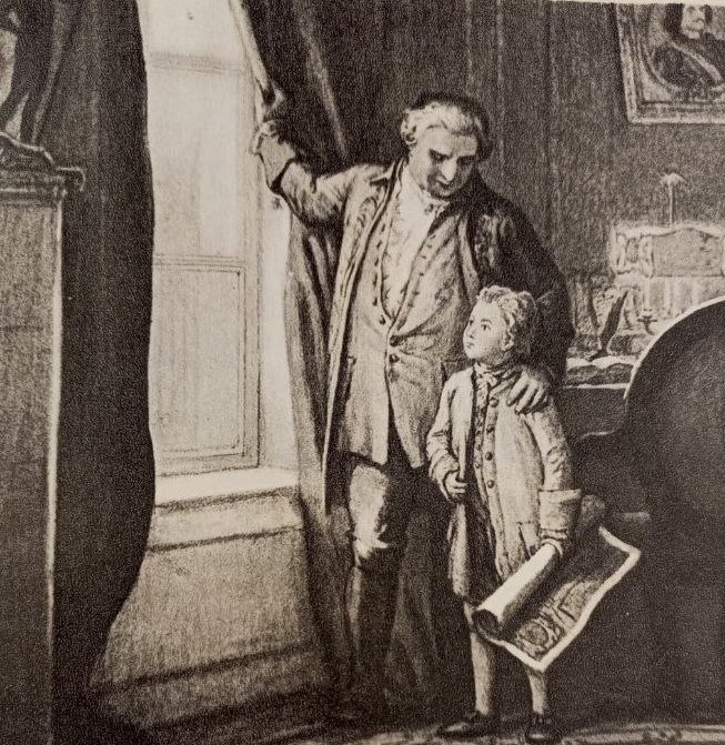 Илларион Кутузов с сыном Михаилом. Художник И. Архипов