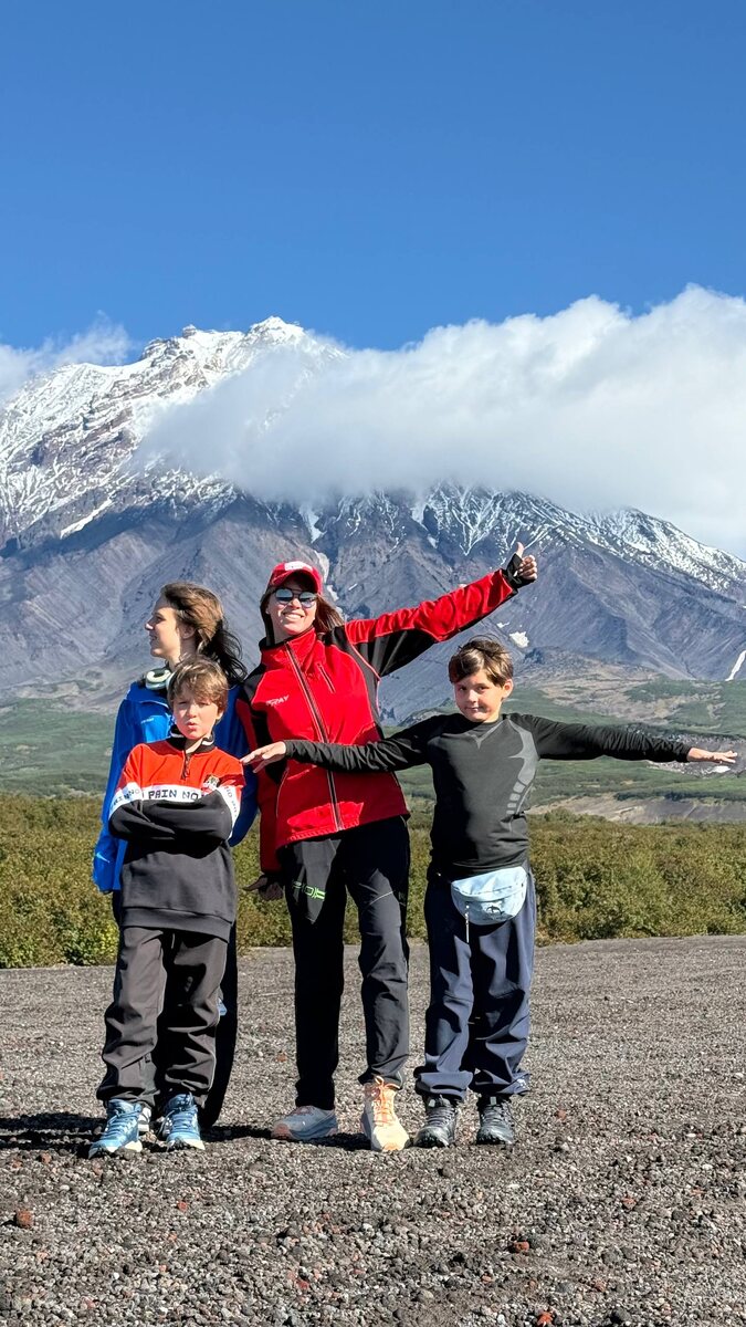 Полина Диброва с сыновьями