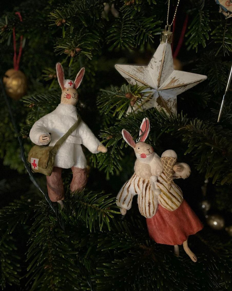 Игрушки из ваты. @Из личного архив
