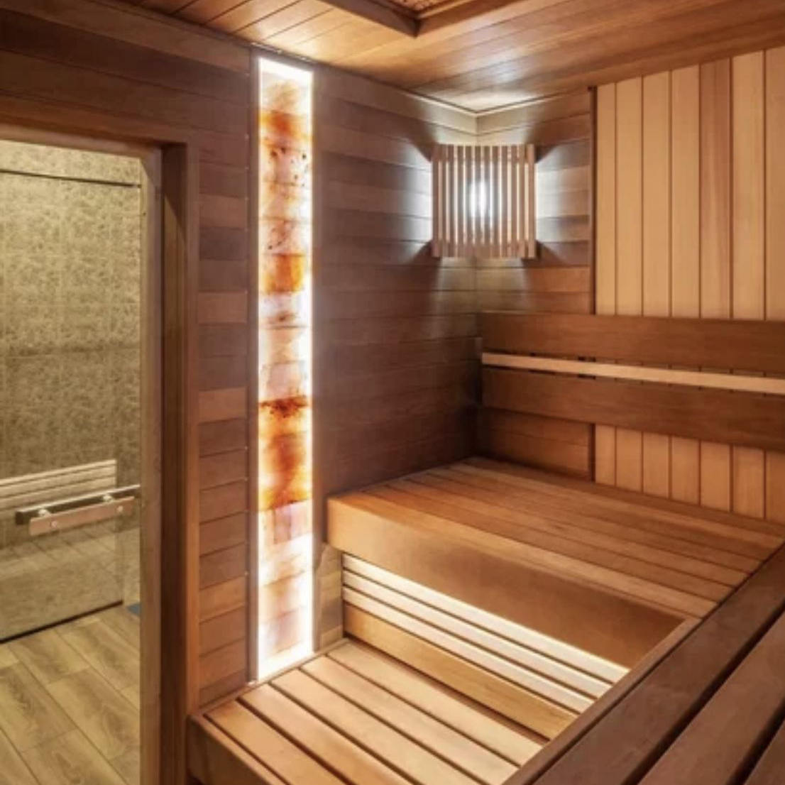 Вставка из гималайской соли на одной из стен. Фото pinterest.com