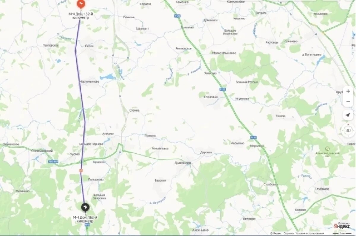    На участке платной трассы М-4 «Дон» в Венёвском районе ожидаются пробки