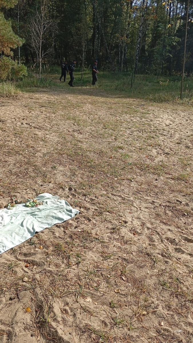 Охранники в парке Строгинской поймы. Фото автора