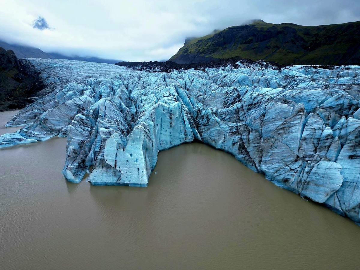 Фото автора. Ледник и 2000-летний лёд 