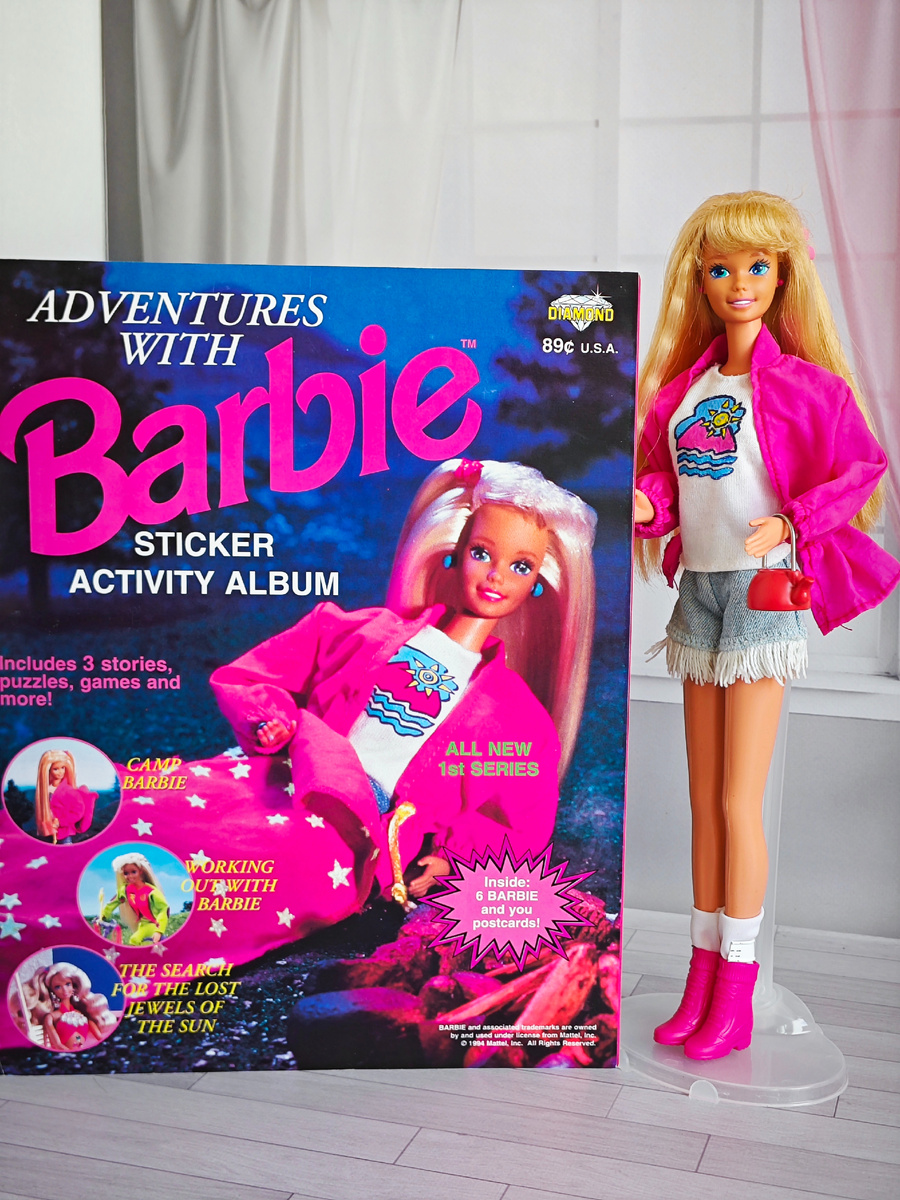 журнал Барби с наклейками "Adventures with Barbie"