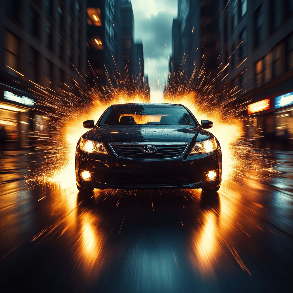 Машина возникла внезапно