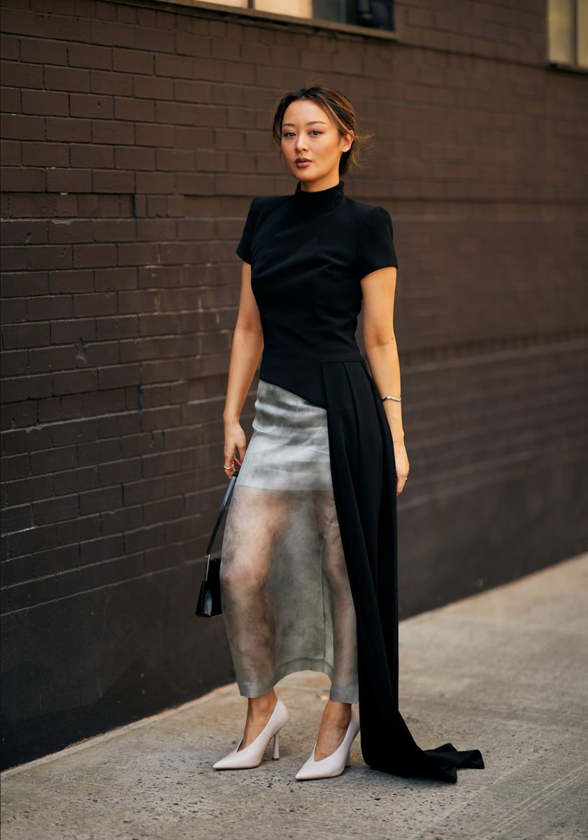 Прозрачнось+Топ со шлейфом