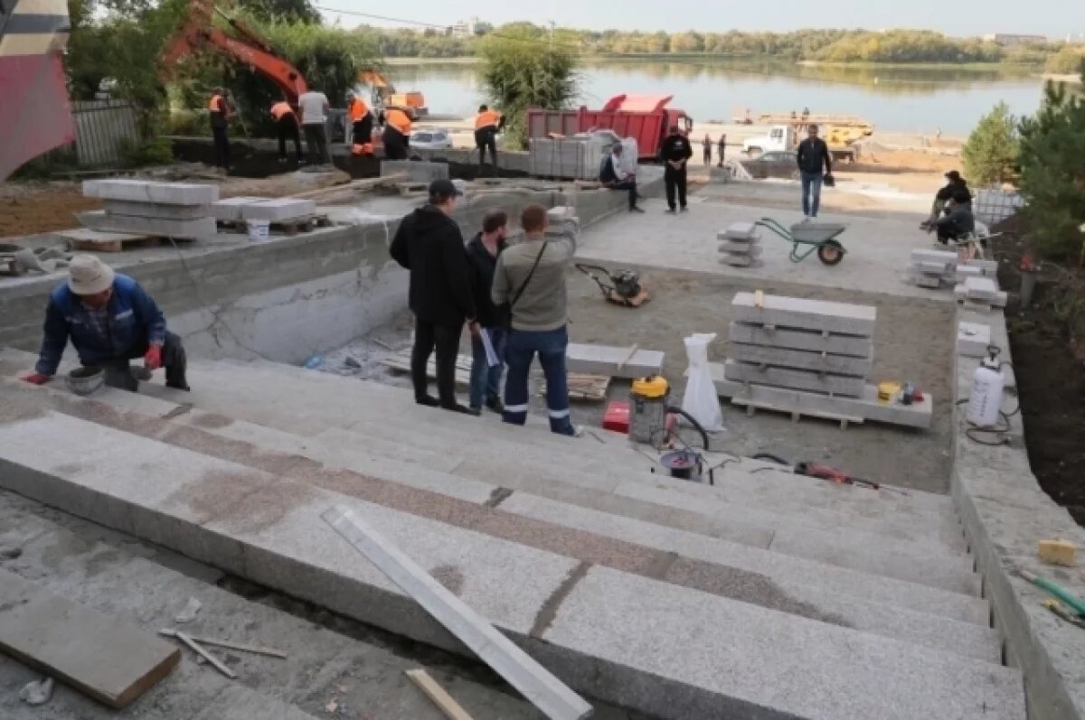    Пляж в центре Омска обещают благоустроить к концу сентября
