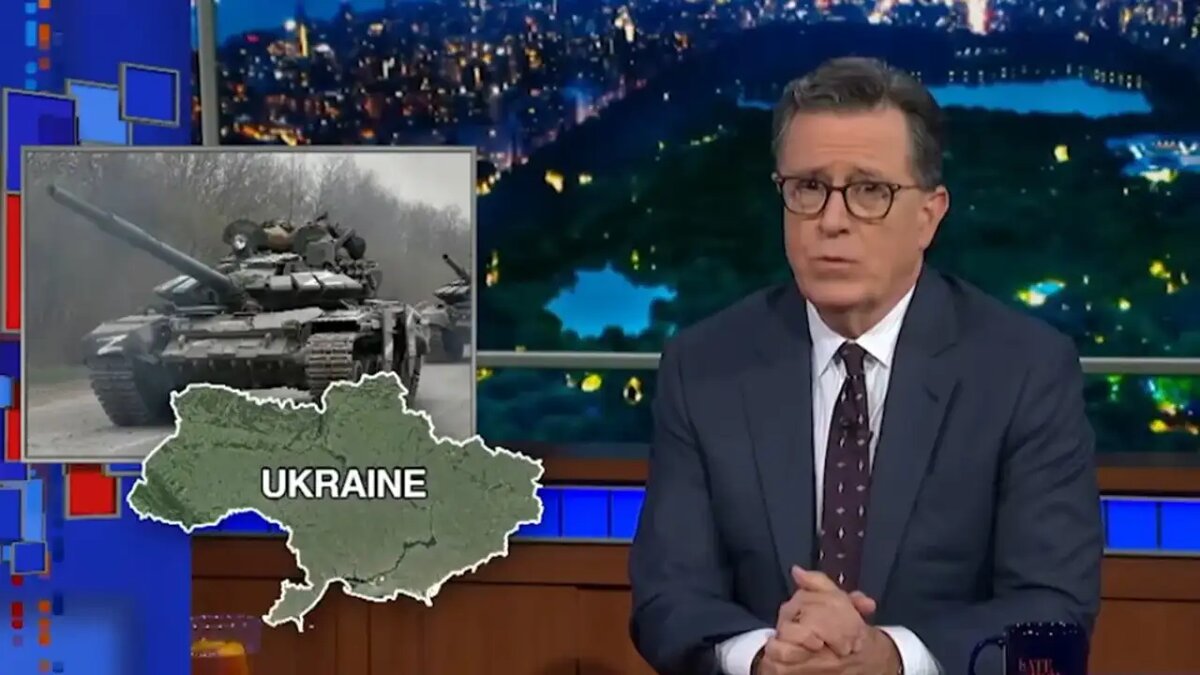    Телеведущий Стивен Кольбер. © YouTube/ColbertlateShow