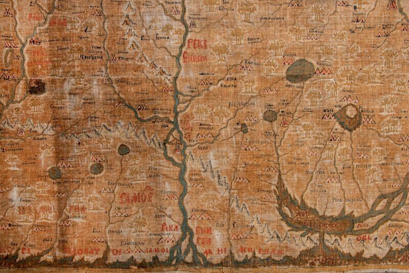    В Нижнем Новгороде восстановили уникальную карту России 1903 года