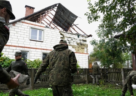    В Польше в частный дом попал не беспилотник, а американская ракета с самолёта F-16