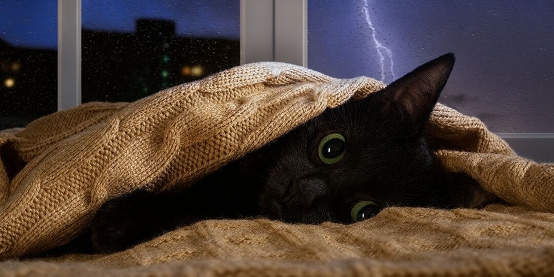 Что делать, если кошка боится грозы: ошибка с объятиями, которую совершают все